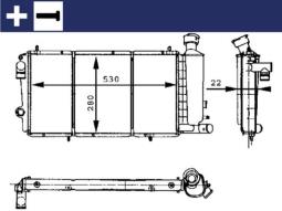 Chłodnica, układ chłodzenia silnika Mahle CR429000S