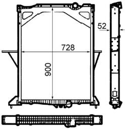 Chłodnica, układ chłodzenia silnika MAHLE CR1915000P