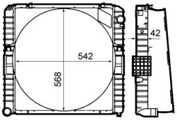 Chłodnica, układ chłodzenia silnika MAHLE CR1918000P