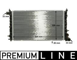 Chłodnica, układ chłodzenia silnika Mahle CR430000P