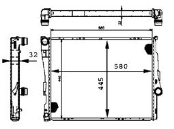 Chłodnica, układ chłodzenia silnika Mahle CR455000P