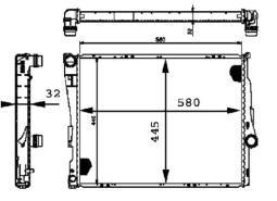 Chłodnica, układ chłodzenia silnika Mahle CR456000P