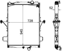 Chłodnica, układ chłodzenia silnika MAHLE CR2096000P