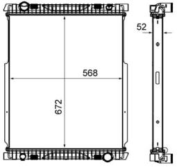 Chłodnica, układ chłodzenia silnika MAHLE CR2089000P