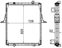 Chłodnica, układ chłodzenia silnika MAHLE CR2091000P