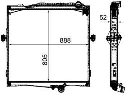 Chłodnica, układ chłodzenia silnika MAHLE CR2092000P