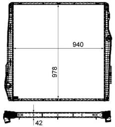 Chłodnica, układ chłodzenia silnika MAHLE CR2093000P