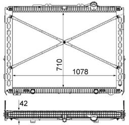 Chłodnica, układ chłodzenia silnika MAHLE CR2097000P