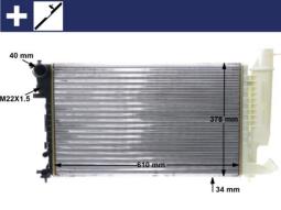Chłodnica, układ chłodzenia silnika Mahle CR498000S