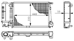 Chłodnica, układ chłodzenia silnika MAHLE CR264000S