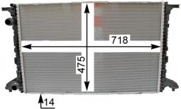 Chłodnica, układ chłodzenia silnika MAHLE CR2176000P