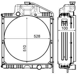 Chłodnica, układ chłodzenia silnika MAHLE CR2183000P