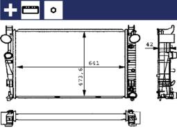 Chłodnica, układ chłodzenia silnika MAHLE CR226000S