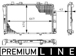 Chłodnica, układ chłodzenia silnika MAHLE CR246000P