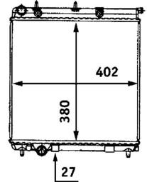 Chłodnica, układ chłodzenia silnika Mahle CR558000S