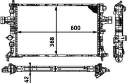 Chłodnica, układ chłodzenia silnika MAHLE CR319000P