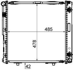 Chłodnica, układ chłodzenia silnika MAHLE CR292000S