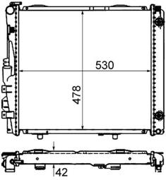 Chłodnica, układ chłodzenia silnika MAHLE CR290000S