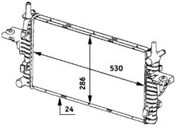 Chłodnica, układ chłodzenia silnika Mahle CR609000S