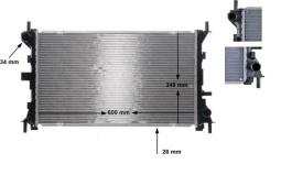 Chłodnica, układ chłodzenia silnika Mahle CR628000S