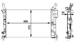 Chłodnica, układ chłodzenia silnika Mahle CR660000S
