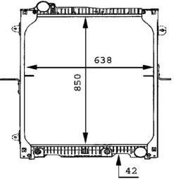 Chłodnica, układ chłodzenia silnika Mahle CR665000P