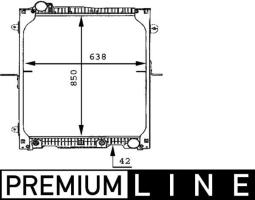 Chłodnica, układ chłodzenia silnika Mahle CR665000P