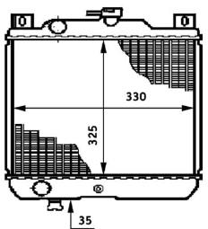Chłodnica, układ chłodzenia silnika Mahle CR651000S