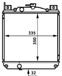 Chłodnica, układ chłodzenia silnika Mahle CR655000S