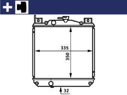 Chłodnica, układ chłodzenia silnika Mahle CR655000S