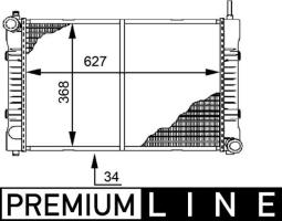 Chłodnica, układ chłodzenia silnika Mahle CR676000P