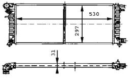 Chłodnica, układ chłodzenia silnika MAHLE CR430000P