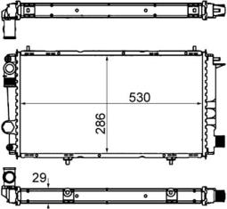 Chłodnica, układ chłodzenia silnika MAHLE CR431000S
