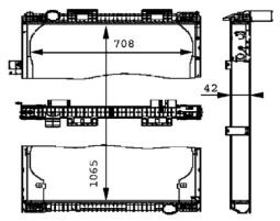 Chłodnica, układ chłodzenia silnika Mahle CR684000P