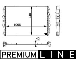 Chłodnica, układ chłodzenia silnika Mahle CR688001P