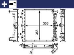 Chłodnica, układ chłodzenia silnika MAHLE CR383000S