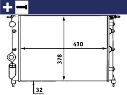 Chłodnica, układ chłodzenia silnika MAHLE CR476000S