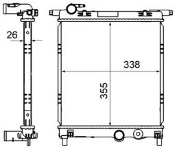 Chłodnica, układ chłodzenia silnika Mahle CR831000S