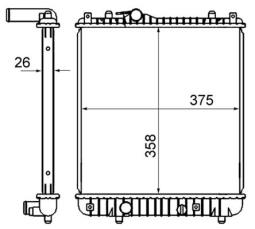 Chłodnica, układ chłodzenia silnika Mahle CR837000S