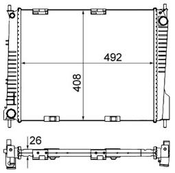 Chłodnica, układ chłodzenia silnika Mahle CR841000S
