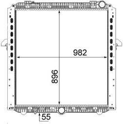 Chłodnica, układ chłodzenia silnika Mahle CR865000P