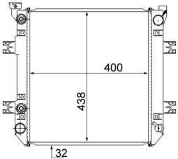 Chłodnica, układ chłodzenia silnika Mahle CR870000S