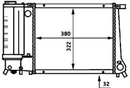 Chłodnica, układ chłodzenia silnika MAHLE CR483000P