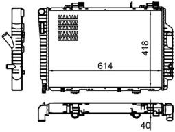 Chłodnica, układ chłodzenia silnika MAHLE CR485000S