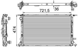 Chłodnica, układ chłodzenia silnika Mahle CR911000S