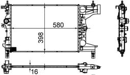 Chłodnica, układ chłodzenia silnika Mahle CR945000S