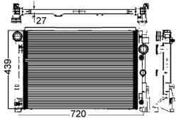 Chłodnica, układ chłodzenia silnika Mahle CR988000P