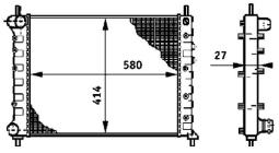 Chłodnica, układ chłodzenia silnika MAHLE CR588000S