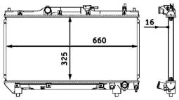 Chłodnica, układ chłodzenia silnika MAHLE CR544000S