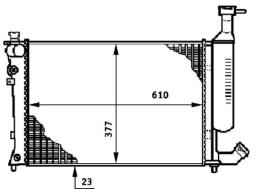 Chłodnica, układ chłodzenia silnika MAHLE CR596000S